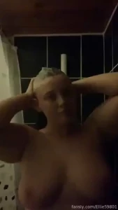 Watch me wash my hair and play with my soapy boobies