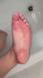 My wet soles and toes in the shower before washing them fyp feet part 6