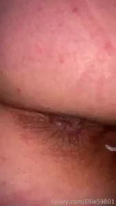 I let out a big fart right up to the camera with my string showing