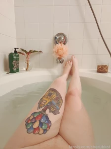 My new bathtub is big enough for both of us why don t you come play