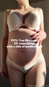 Pov you like your 20-somethings with a side of motherhood pregnant
