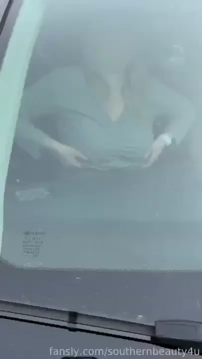 Showing tits at the sam s club parking lot fyp tits boobs milf 