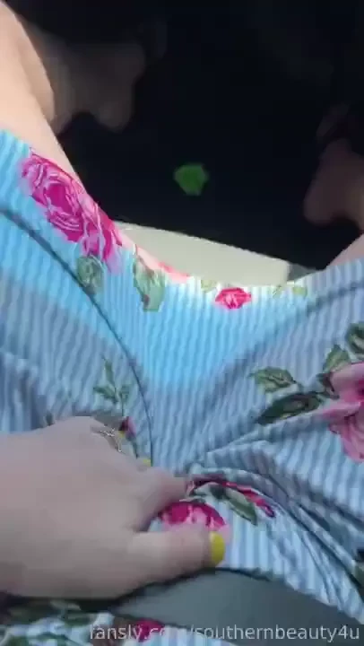 Playing with myself in the car fyp masturbation pussy rubbing wet milf 