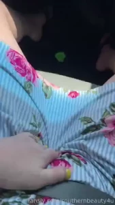 Playing with myself in the car fyp masturbation pussy rubbing wet milf