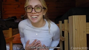 Risky masturbation in the hostel with a voyeur when i was in argentina