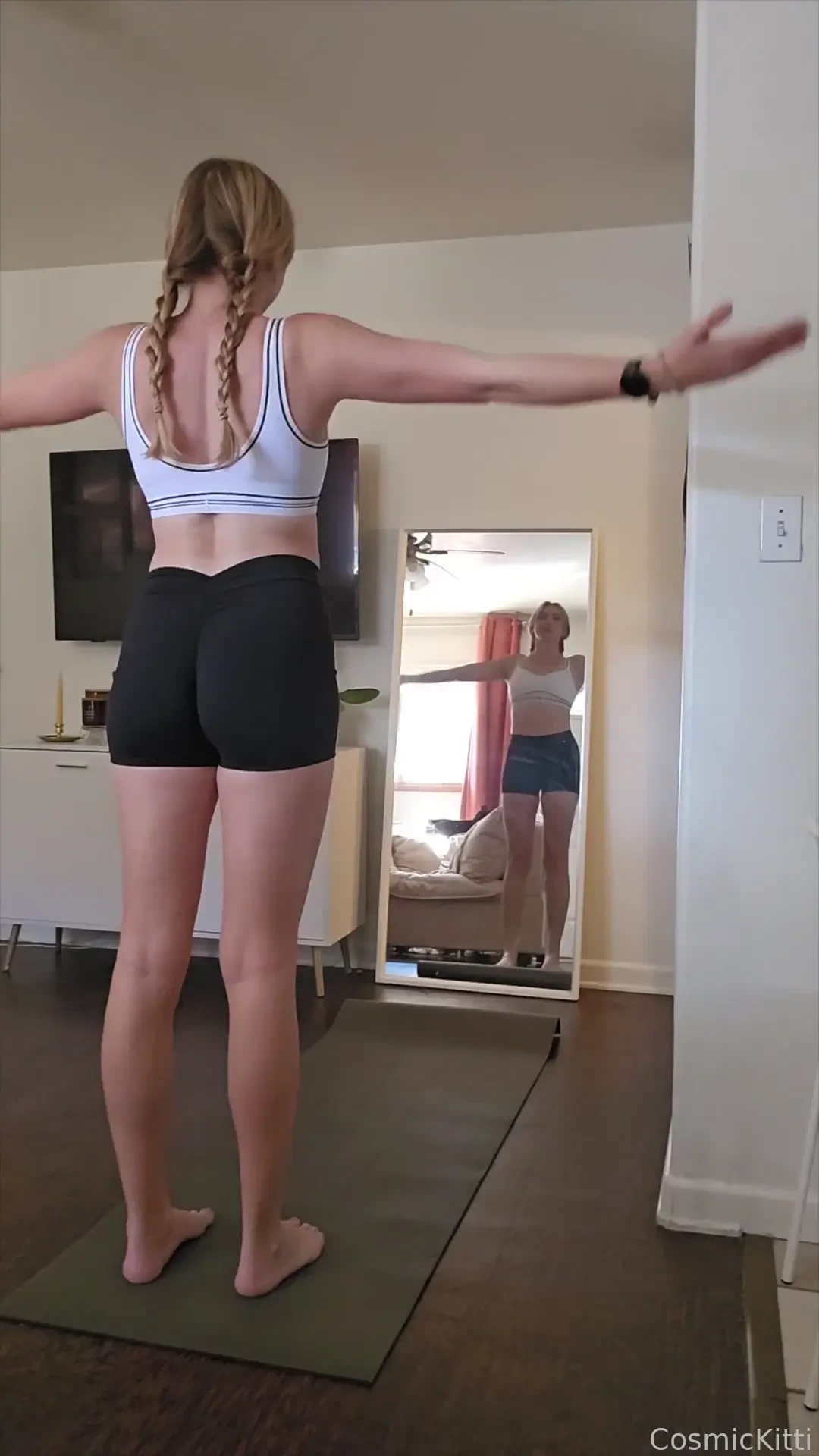 This week i wanted to experiment again with doing some naked yoga it s part 1 