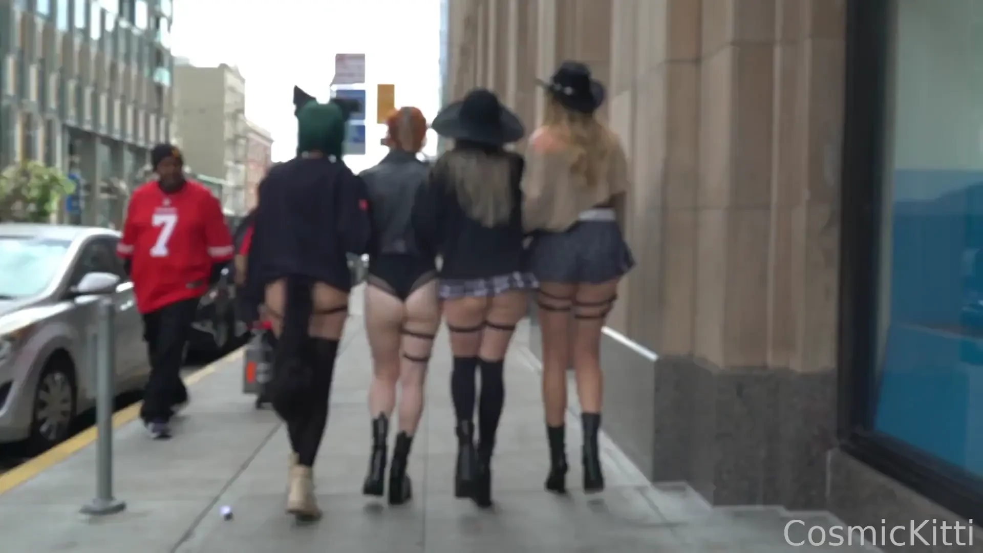 I love walking back footage and seeing people check us out with 