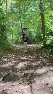 What would u do if i flashed u in the forest tits boobs bigboobs