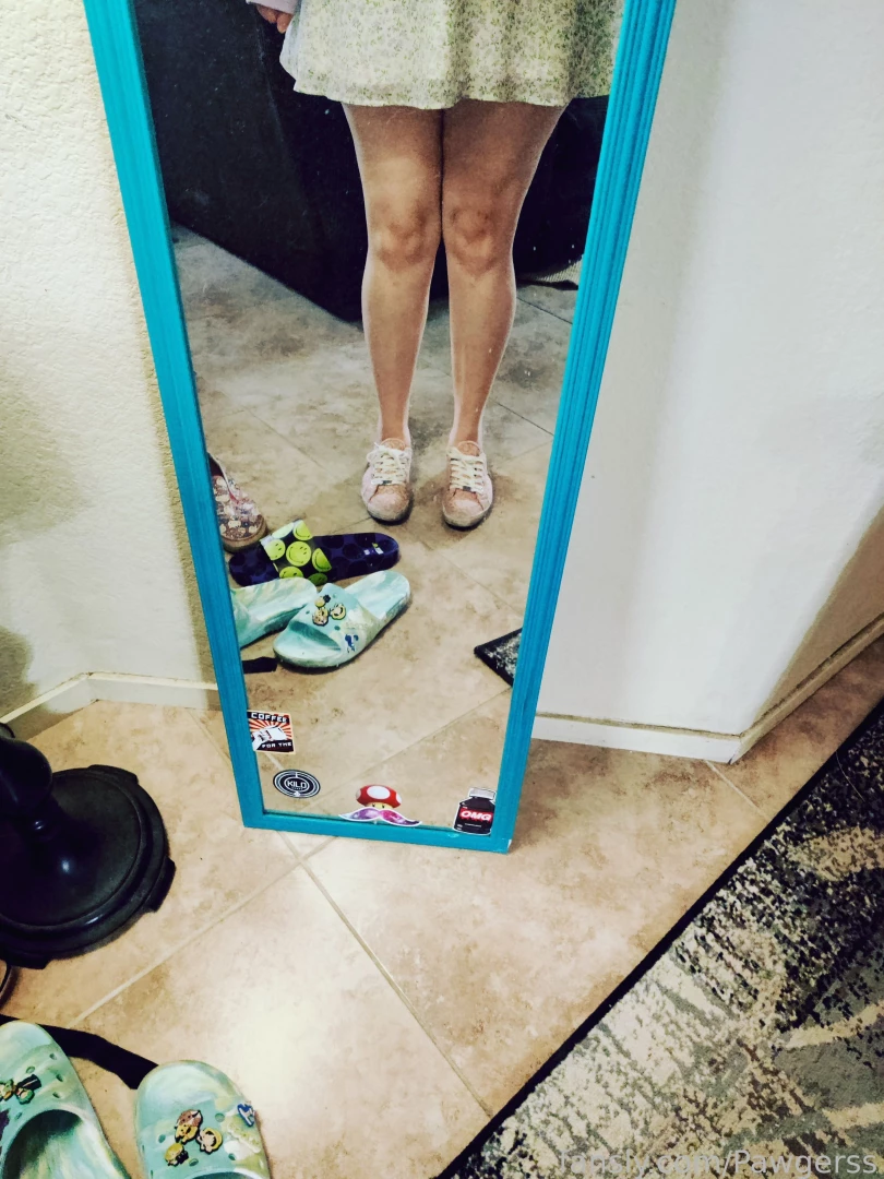 Under all that girliness was a black thong and bra 