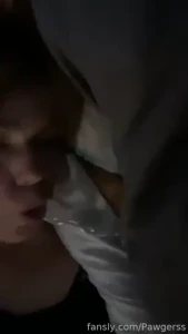 Happily sucking my juices up to get me really horny again