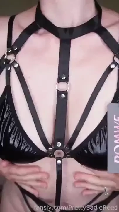 Good morning fyp lingerie latex harness handcuffs fetish kink milf 