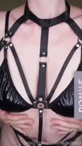 Good morning fyp lingerie latex harness handcuffs fetish kink milf