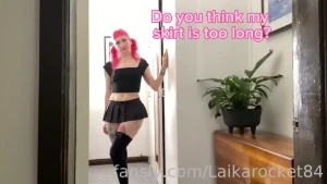 Fyp pigtails striptease nopanties skirt tattoos petite pussy slimthick