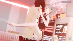Ann and joker have a little too much fun in the subway animation