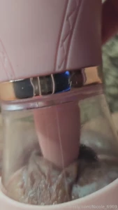 Close up pov of my grooly wet pussy from getting my clit licked and