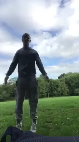 Doing jumps in my trackie bottoms smashed it 