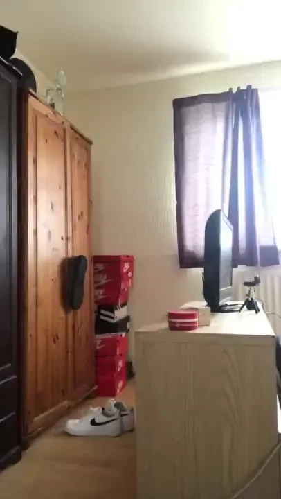 Naked letting it hang 