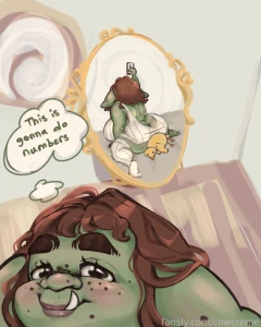 I honestly had no idea my ass could look this fat woah bonus draw-over