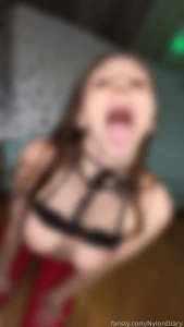 Hot red tights selfie fyp pantyhose nylon brunette legs tits ass