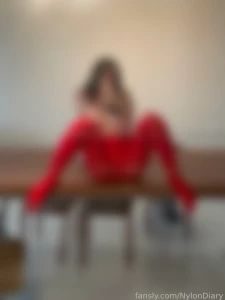 Hope you don t mind me sitting on table tights pantyhose nylons fetish