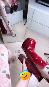 Perfect heels for pattern tights tights boots heels nylons pantyhose