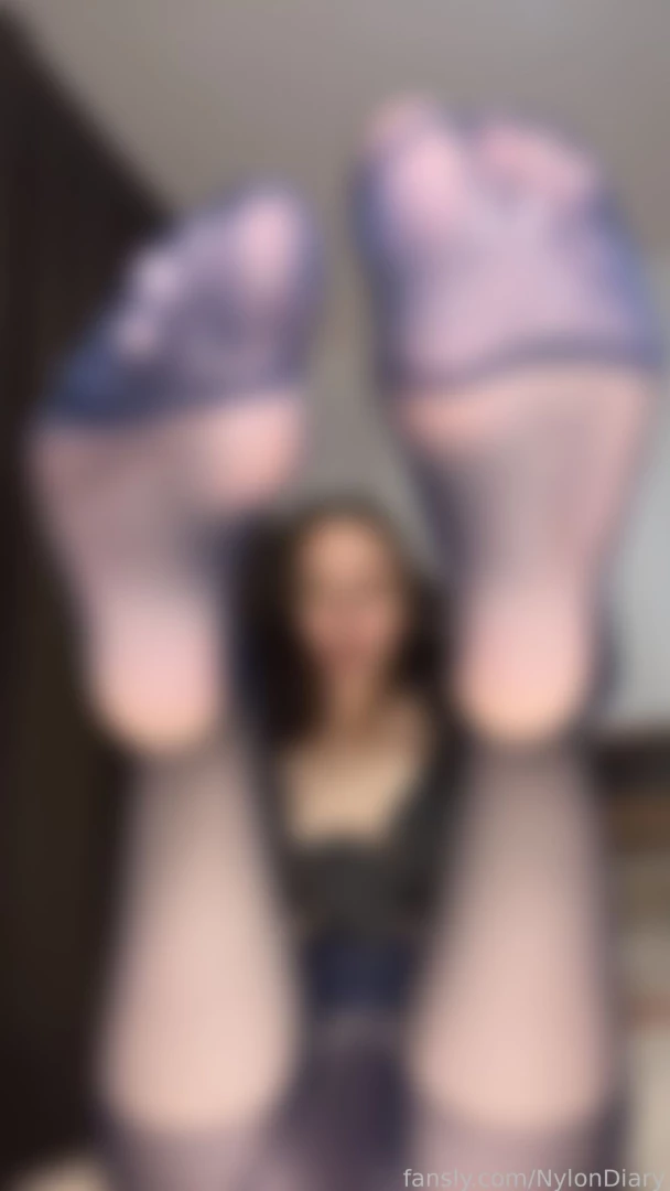 Funny face and cute nylon feet combo nylonfeet soles feet nylonsoles 