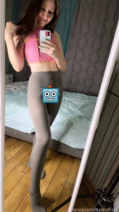 Comfy grey tights tights pantyhose fyp selfie new nylon nylons legs part 1