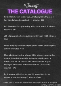 The catalogue it gets updated monthly and it is the most explicit part 1