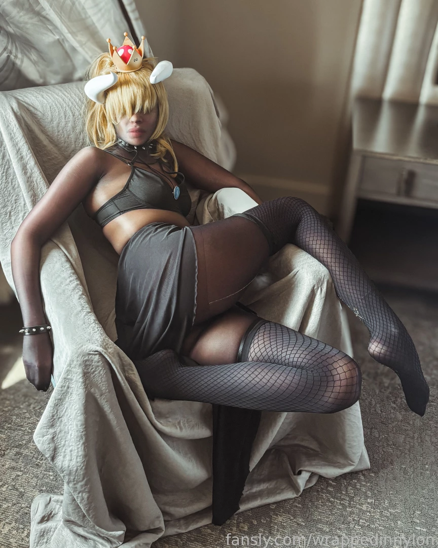 Bowsette 1 2 encasement pantyhose nylons hosiery lingerie cosplay part 2 