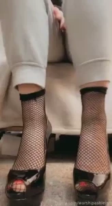 A little high heel amp fishnet clip for my foot fishnet amp heel
