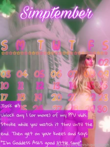 Simptember challenge day 3 message me done challenge 3 to be entered