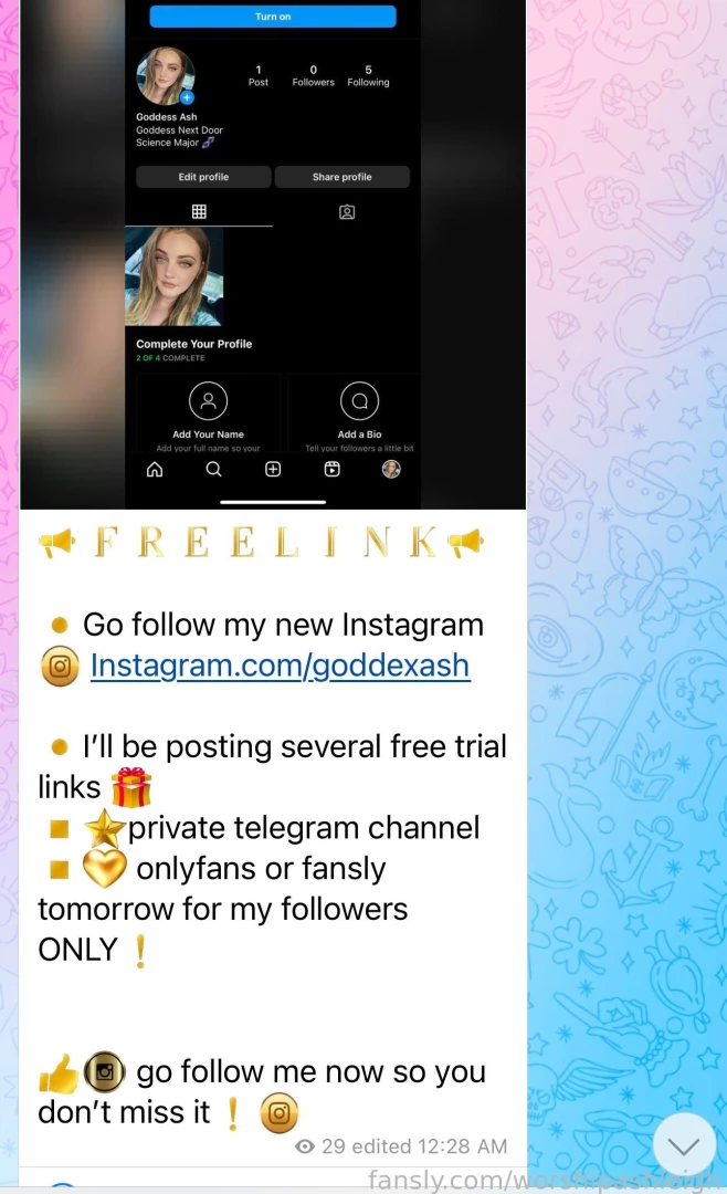 Free trial link going up now guys go follow my new instagram i ll be 