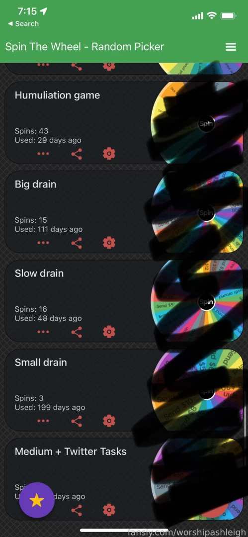 Feelin lucky needing a rush choose any of my wheel spins part 2 