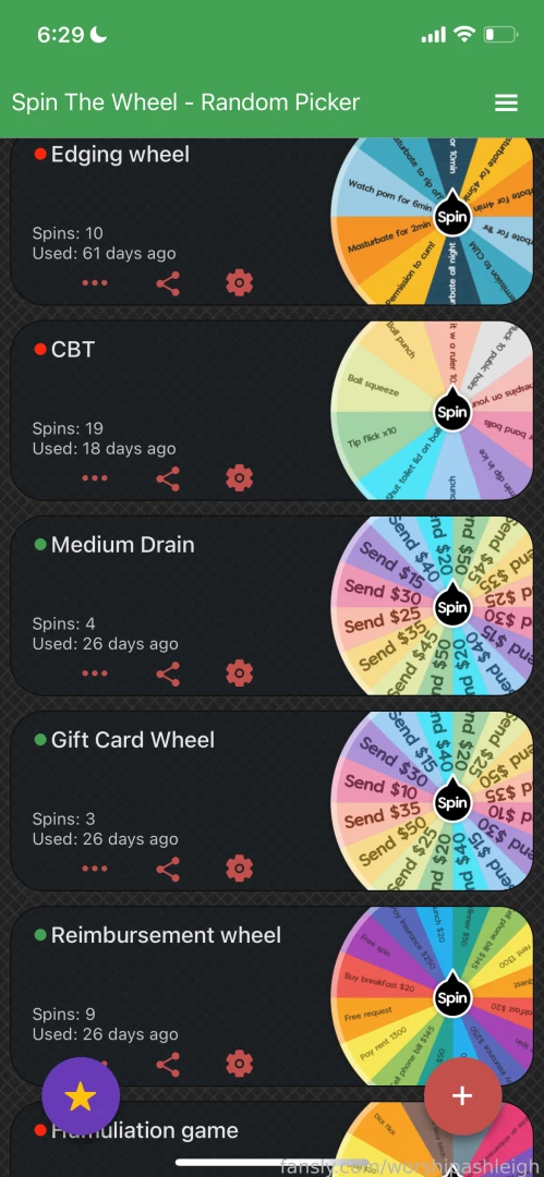 Love to take risks or enjoy the thrill of the unknown spin any one of part 1 