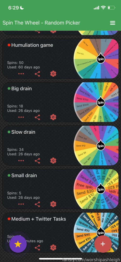 Love to take risks or enjoy the thrill of the unknown spin any one of part 2 