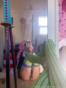 Anyone like demon slayer cosplay cute kawaii anime nsfw boobs pussy part 1