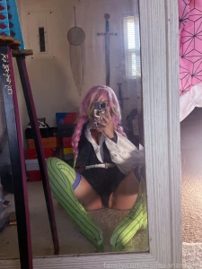 Anyone like demon slayer cosplay cute kawaii anime nsfw boobs pussy