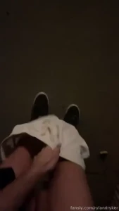 Found a nice spot on the street to get naked and bust a thick nut