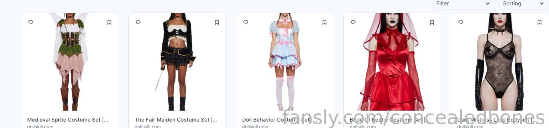 I added some sexy halloween costumes to my throne wishlist if anyone 