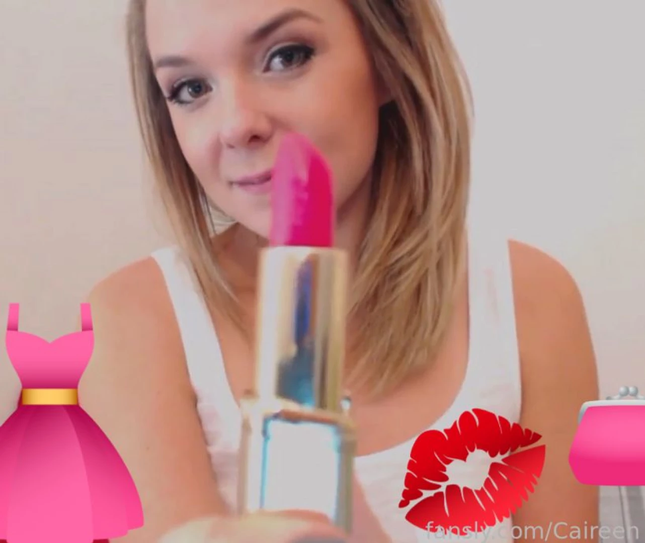 Intense barbie pink lipstick throwback look at how cute and sexy i was 