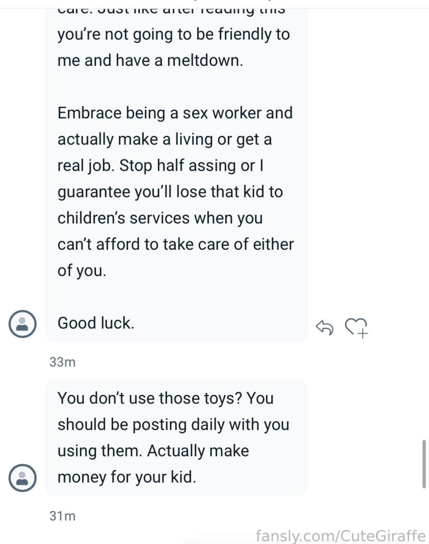 Who the hell talks to people like this i actually haven t received a part 2 