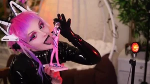 Fyp foryou ass booty egirl vibrator goth lips video mistress latex part 6