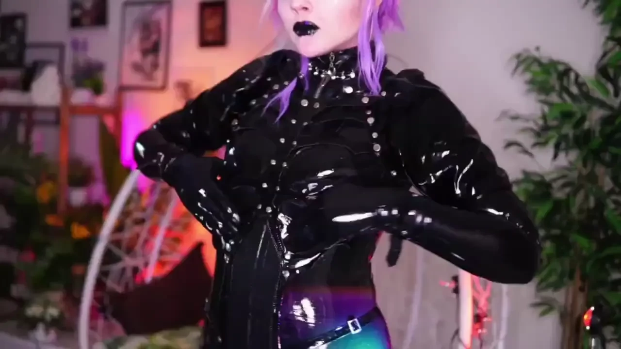 Fyp foryou ass booty egirl vibrator goth lips video mistress latex part 8 