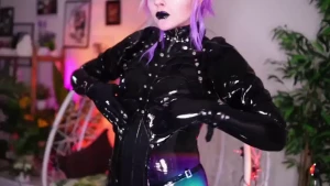 Fyp foryou ass booty egirl vibrator goth lips video mistress latex part 8