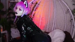 Fyp foryou ass booty egirl vibrator goth lips video mistress latex part 10