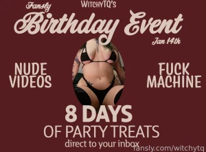 My birthday month event has begun the first day has been sent with
