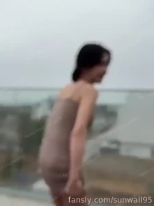 Avi enjoying naked on the rooftop avi