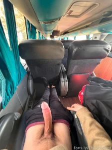 My 9 inches exposed on the bus