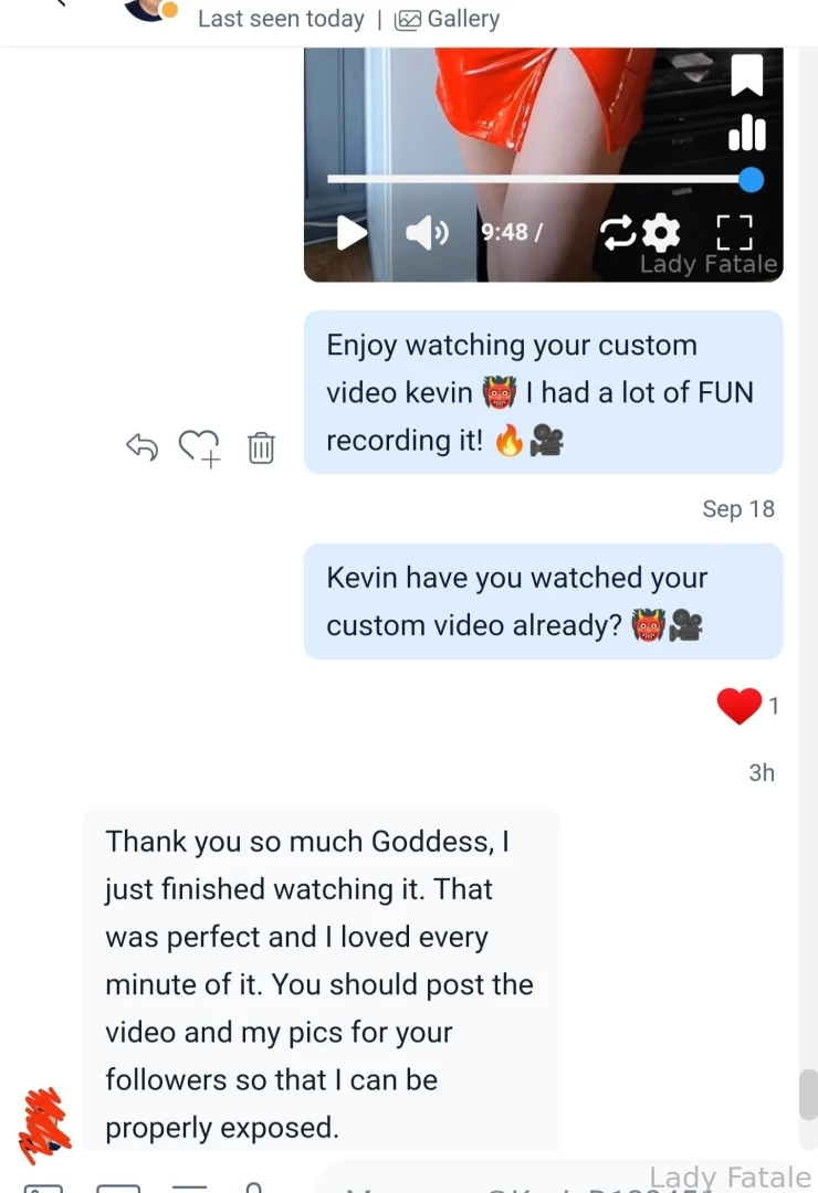 Should i put his pics on my socials review he loved his custom video 