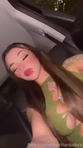 My uber drivers always want too fuck me fyp taxi latina suck throat